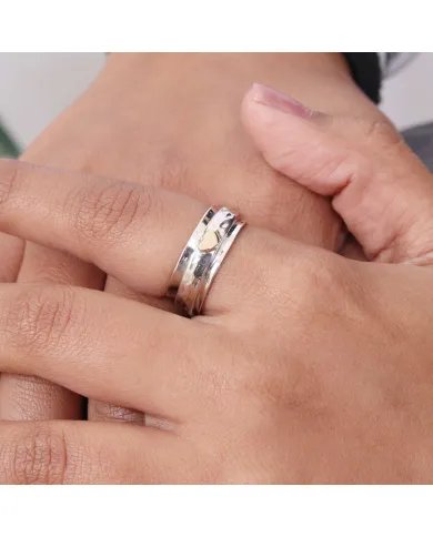 Calming Spinner Ring in 925 Sterling Silver – Meditation & Fidget Jewelry