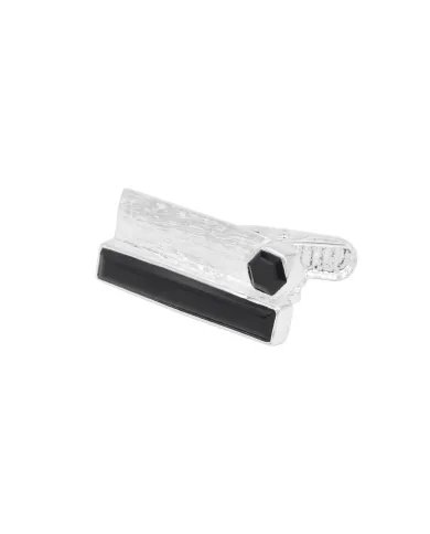 Classic Black Onyx Tie Clip – Elegant Handmade Men’s Gift