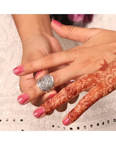 Oxide Band Ring - 925 Sterling Silver Handmade Vintage Style Jewelry