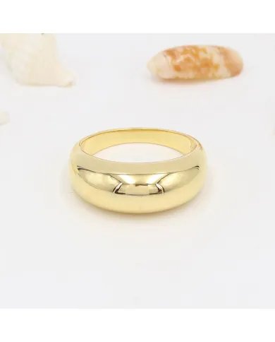 Plain Band Ring - 925 Sterling Silver 18k Gold Plated Ring Handmade Ring Everyday Wear Ring Minimalist Unisex Ring
