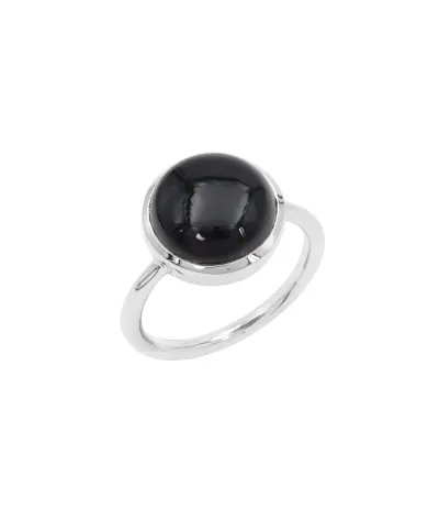Natural Black Onyx Ring - 925 Sterling Silver Ring Cabochon Handmade Ring Minimalist Ring Versatile Ring for Her