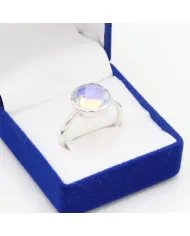 Opal Quartz Ring - 925 Sterling Silver Handmade Minimalist Jewelry