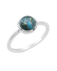 Tourmalinated Quartz Ring - 925 Sterling Silver Handmade Jewelry