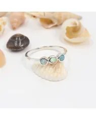 Unique Ethiopian Opal Ring - Handcrafted 925 Sterling Silver Jewelry