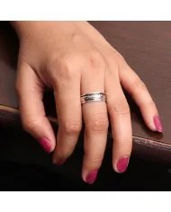 925 Sterling Silver Spinner Ring - Fidget & Anxiety Minimalist Jewelry