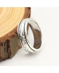 925 Sterling Silver Spinner Ring - Fidget & Anxiety Minimalist Jewelry
