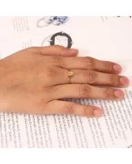 Citrine Gemstone Ring - Sterling Silver Gold Plated Ring Garnet Ring Handmade Dainty Jewelry