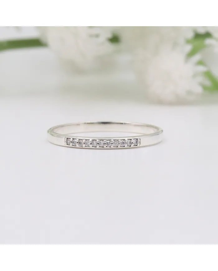 Natural Swarovski Crystal Ring - Sterling Silver Handmade Ring Minimalist Jewelry