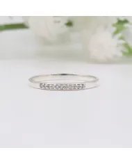 Natural Swarovski Crystal Ring - Sterling Silver Handmade Ring Minimalist Jewelry