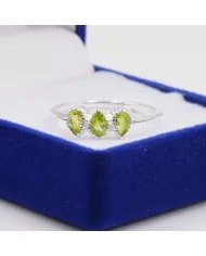 Peridot Ring - 925 Sterling Silver Handmade Ring Minimalist Ring Unique Women's Ring