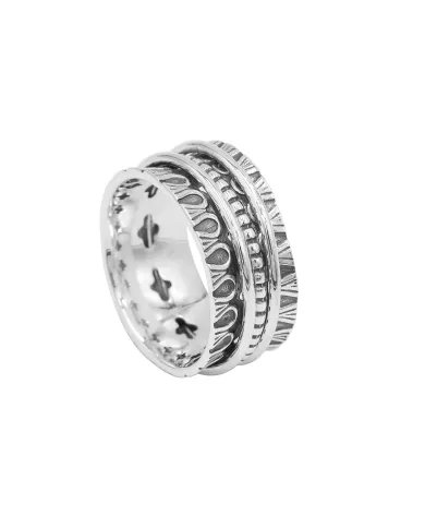 Sterling Silver Spinner Ring – Handmade Anxiety & Meditation Fidget Ring for Men & Women