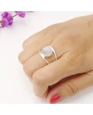 Moonstone Ring – Handmade 925 Sterling Silver Statement Ring for Women
