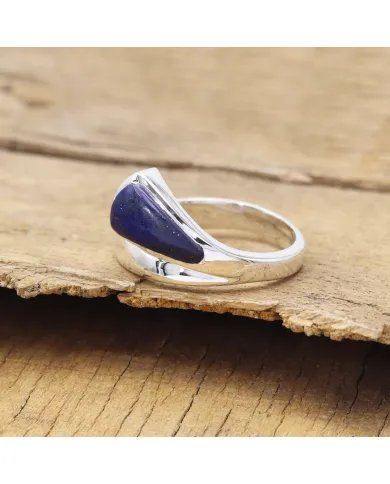 Lapis Lazuli Ring - Sterling Silver Handmade Ring Minimalist Ring Enhance Beauty Ring for Women