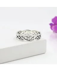 Sterling Silver Band Ring – Minimalist Handmade Jewelry for Women Classic Simple Ring Gift for Her