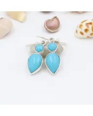 Arizona Turquoise Earrings – Handmade 925 Sterling 
Silver Jewelry