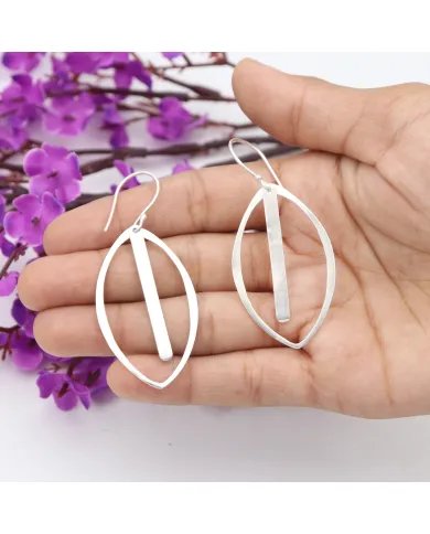 Silver Earrings - 925 Sterling Silver Earrings Dangle Earrings Hook Earrings Handmade Earrings for Women