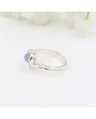 Rainbow Moonstone Ring - Sterling Silver Statement Ring Handmade Versatile Ring June Birthstone Jewelry