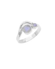 Rainbow Moonstone Ring - Sterling Silver Statement Ring Handmade Versatile Ring June Birthstone Jewelry