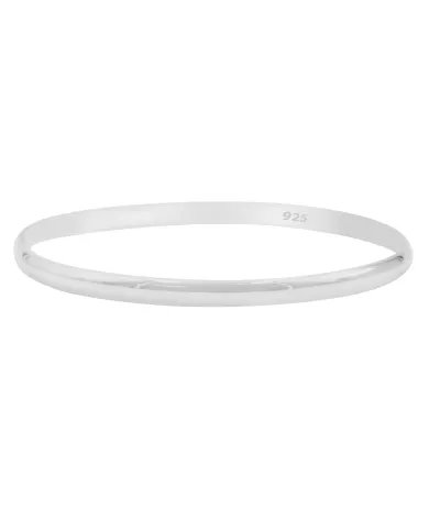 Everyday Wear Silver Bangle - 925 Sterling Silver Handmade Bangle Unisex Bangle