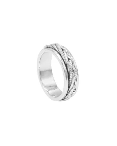 925 Sterling Silver Spinner Ring – Handmade Anxiety & Meditation Fidget Ring for Men & Women