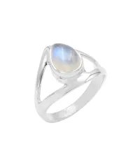 Ethiopian Opal Ring - 925 Sterling Silver Cubic Zirconia Tanzanite Gemstone Jewelry