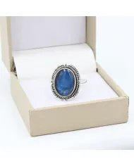 Labradorite Ring - 925 Sterling Silver Handmade Boho Vintage Jewelry