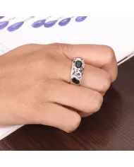 Black Onyx  Ring 925 Sterling Silver | Handmade Statement Jewelry