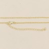 Cable Chain Necklaces, Sterling Silver Chains, 18k Gold Chain, Best Silver 16+3 Inch Extension Adjustable Chain, 1mm Cable Chain