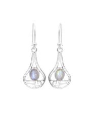 Sky Blue Topaz Earrings for Women – 925 Sterling Silver Minimalist Stud Jewelry