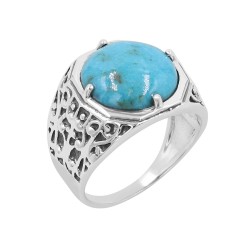 Turquoise Ring, Men's Ring, Sterling Silver Ring, Statement Ring, Handmade Ring, Men's Engagement Ring, Best Gifts for Him