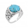 Turquoise Ring 925 Sterling Silver, Mens Ring, Engagement Ring, Handmade Jewelry