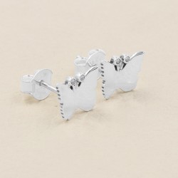 Tiny Butterfly Studs, Gold Earrings, Small Animal Earrings, Sterling Silver Earrings, Dainty Simple Studs, Cute Studs for Girls