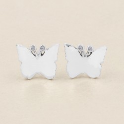 Tiny Butterfly Studs, Gold Earrings, Small Animal Earrings, Sterling Silver Earrings, Dainty Simple Studs, Cute Studs for Girls